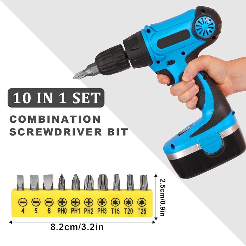 CIGOTU 17Pcs Tools Flexible Drill Bit Extension,Include 3Pcs Rotatable Socket Adapter 2Pcs Hex Shank 105° Right Angle Drill Attachment 10 Short Screwdriver Bits 90° Angled Bits & Bendable Drill Bit Extension - Image 4